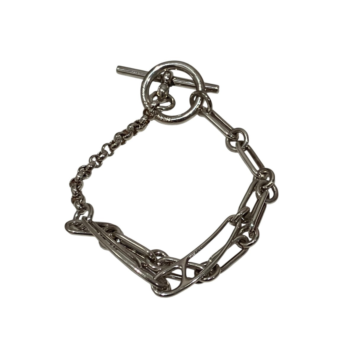 HERMES 【シェーヌダンクルパンク】チェーンブレスレット 古着・中古-2枚目のアイテム画像