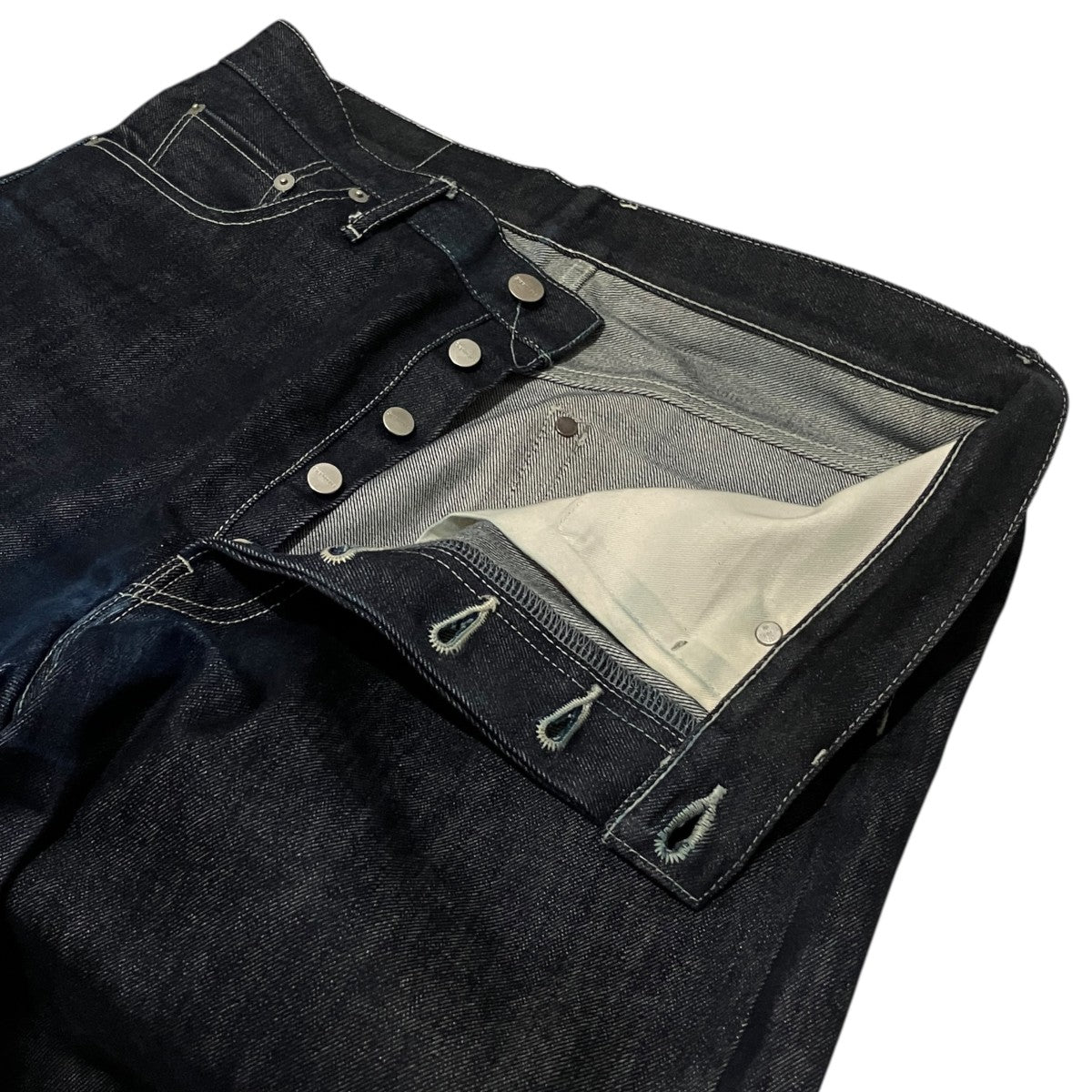 【Selvage Denim Five Pocket Wide Straight Pants】デニムパンツGM223-40020RB