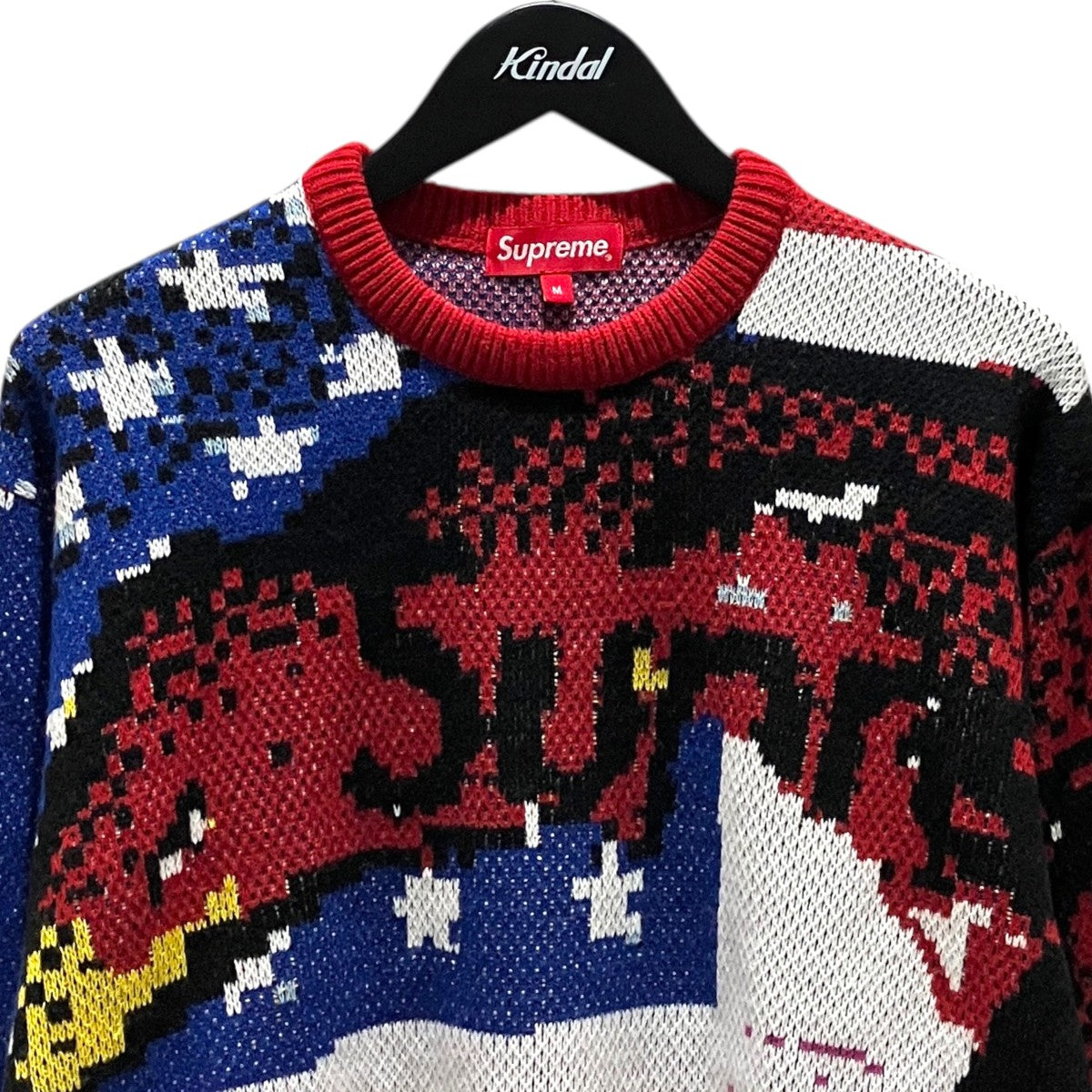 Supreme 21SS【Digital Flag Sweater】総柄ニット 古着・中古-3枚目のアイテム画像
