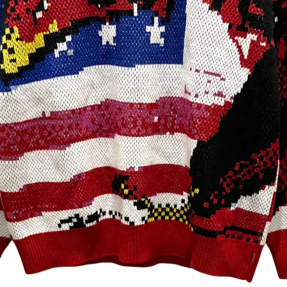 Supreme 21SS【Digital Flag Sweater】総柄ニット 古着・中古-4枚目のアイテム画像