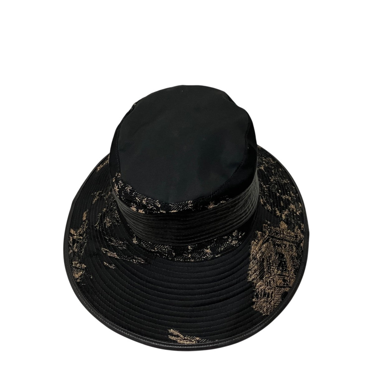 HERMES レザー切替ハット 古着・中古-4枚目のアイテム画像