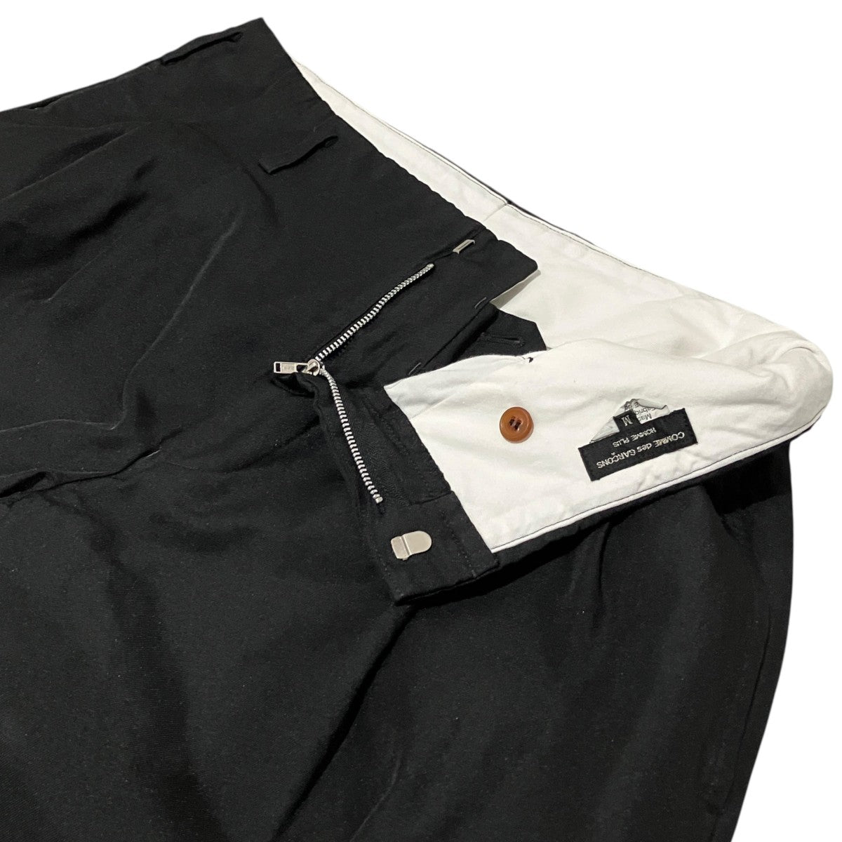 COMME des GARCONS HOMME PLUS 2025製品染定番2タックエステルワイドパンツPZ-P005 古着・中古-5枚目のアイテム画像