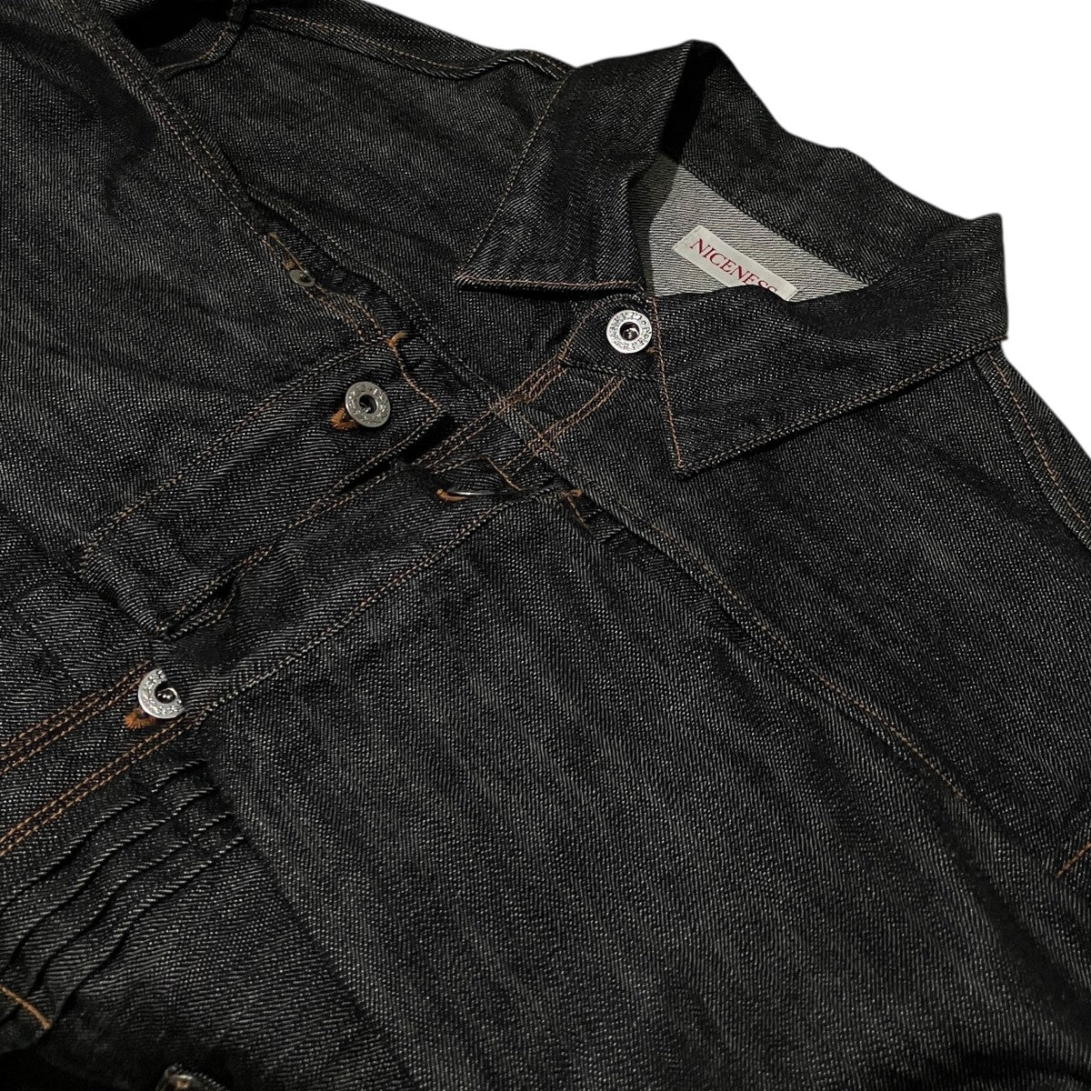 NICENESS(ナイスネス) 26SS【Pleated Tracker Jacket】デニム