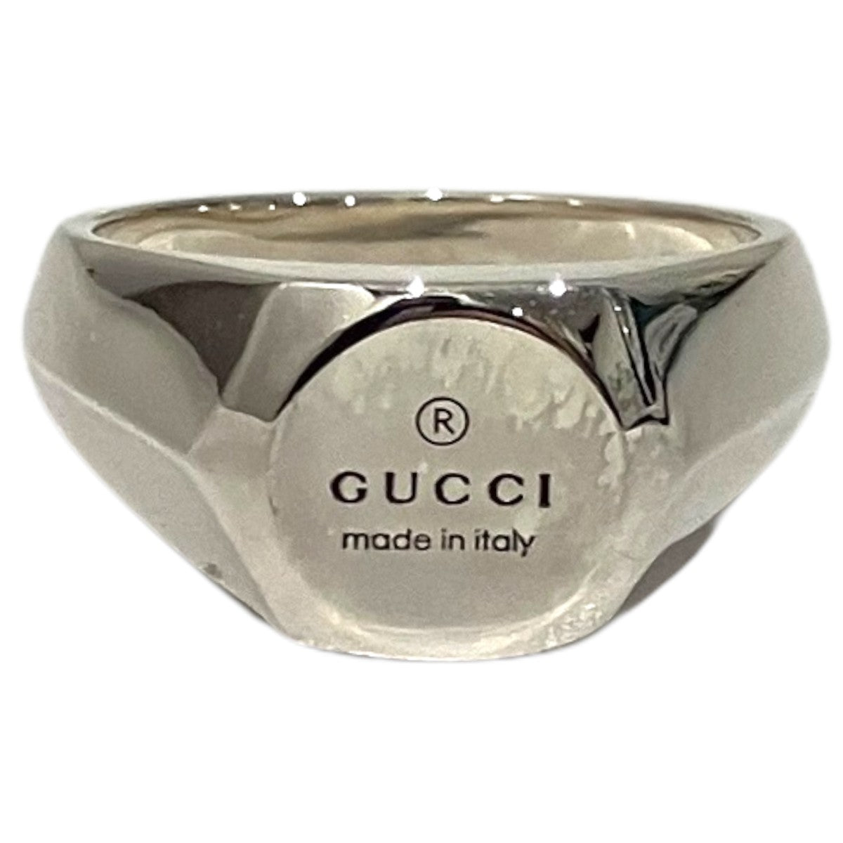 美品 GUCCI グッチ オクタゴン シルバーリング 925 18号 GUCCI(グッチ) オクタゴンリング シルバー サイズ 16｜【公式