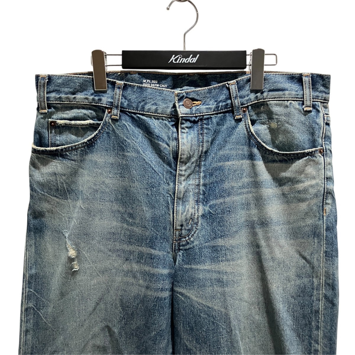 ダメージ加工デニムパンツP015 967W CAU1