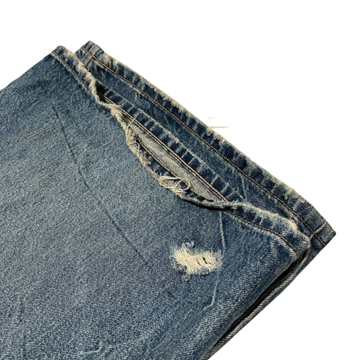 ダメージ加工デニムパンツP015 967W CAU1