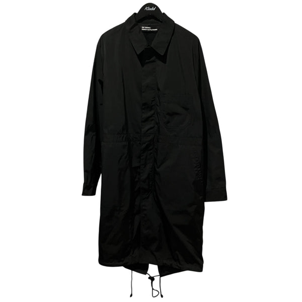 RAF SIMONS×ROBERT MAPPLETHORPE 17SSナイロンモッズコート ブラック