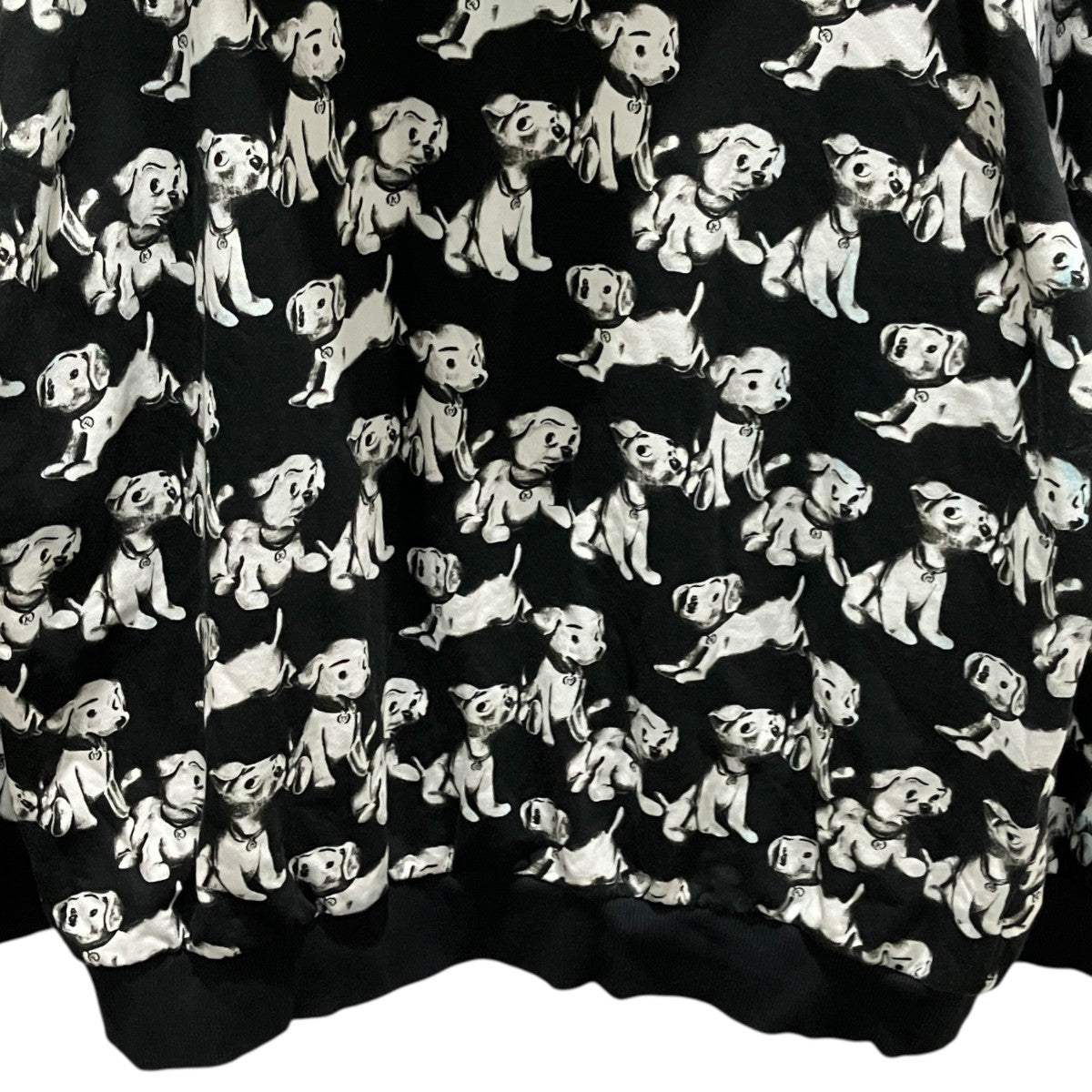 【AMY DORIAN ARTIST PRINT LOOSE HOODIE】犬柄プルオーバーパーカー2Y641427Q