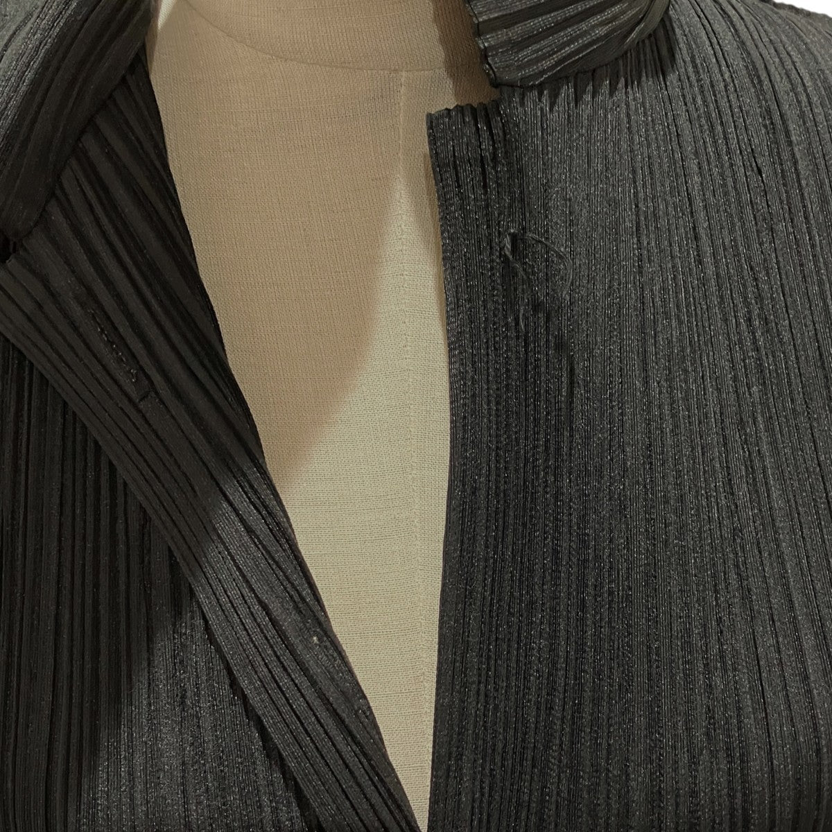 PLEATS PLEASE プリーツサイドボタンジャケットPP63-JD791 古着・中古-6枚目のアイテム画像