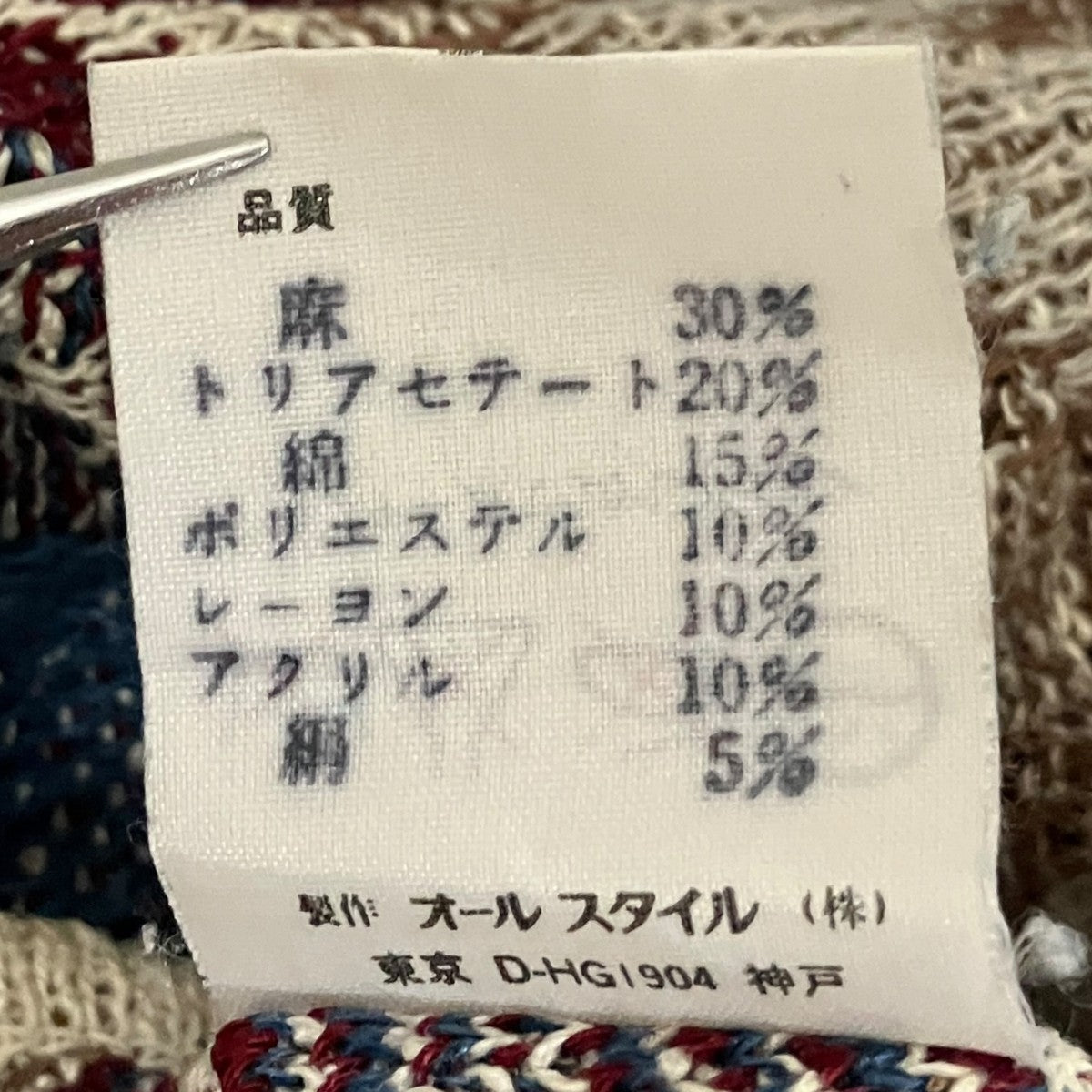 ISSEY MIYAKE(イッセイミヤケ) 70sALL STYLEタグ マルチテキスタイル