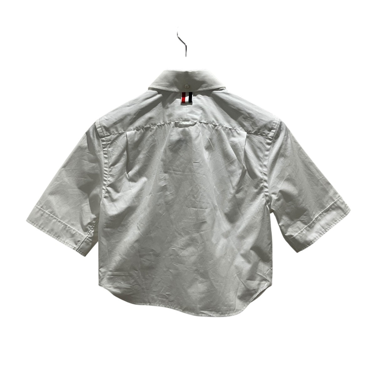 ポプリンクロップド半袖シャツFLL205A-03113-100