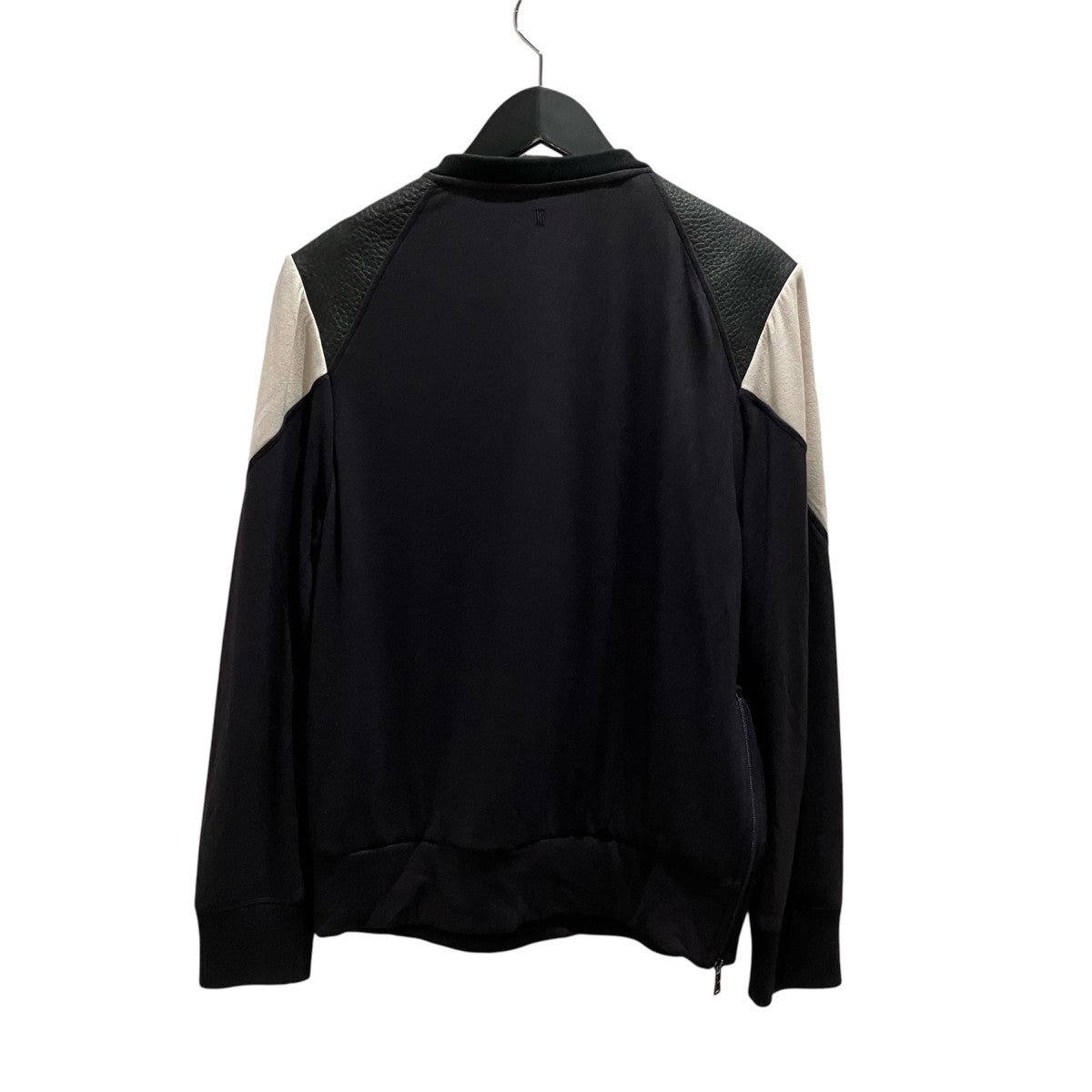 NEIL BARRETT レザードッキング長袖TシャツBJE557C C1559 古着・中古-2枚目のアイテム画像