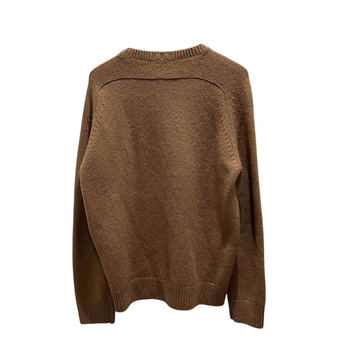 Saint Laurent Paris 21AWクルーネックキャメルニット603088 YALK2 古着・中古-2枚目のアイテム画像
