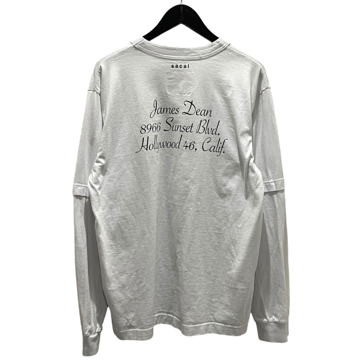 sacai 25SS【James Dean L／S T-shirt】長袖Tシャツ25-0921S 古着・中古-2枚目のアイテム画像