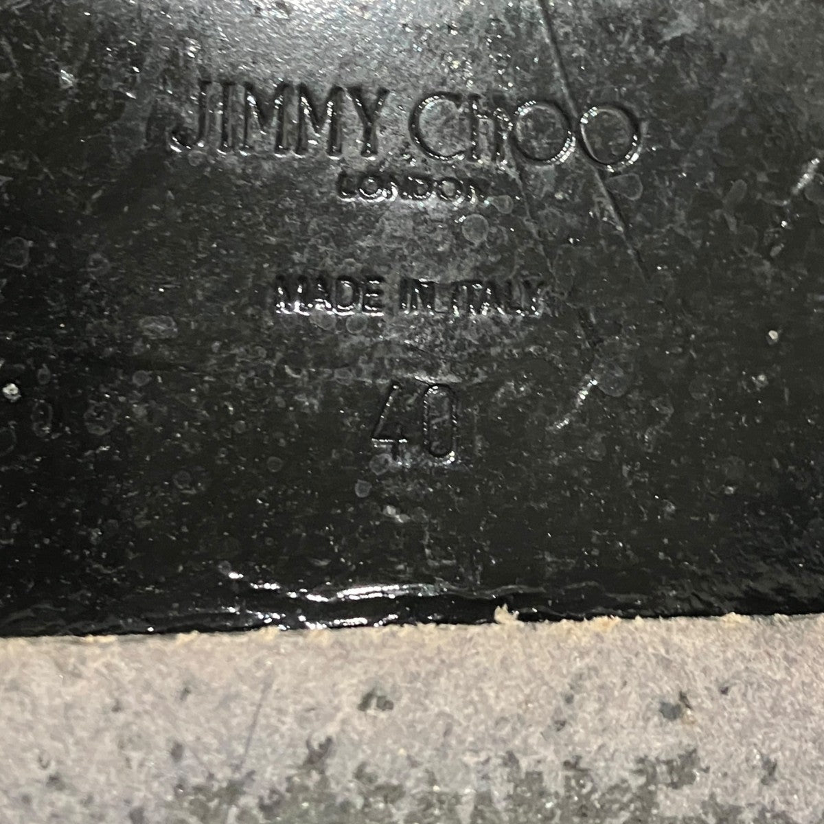 JIMMY CHOO(ジミーチュウ) パテントレザーシューズ ブラック サイズ 40