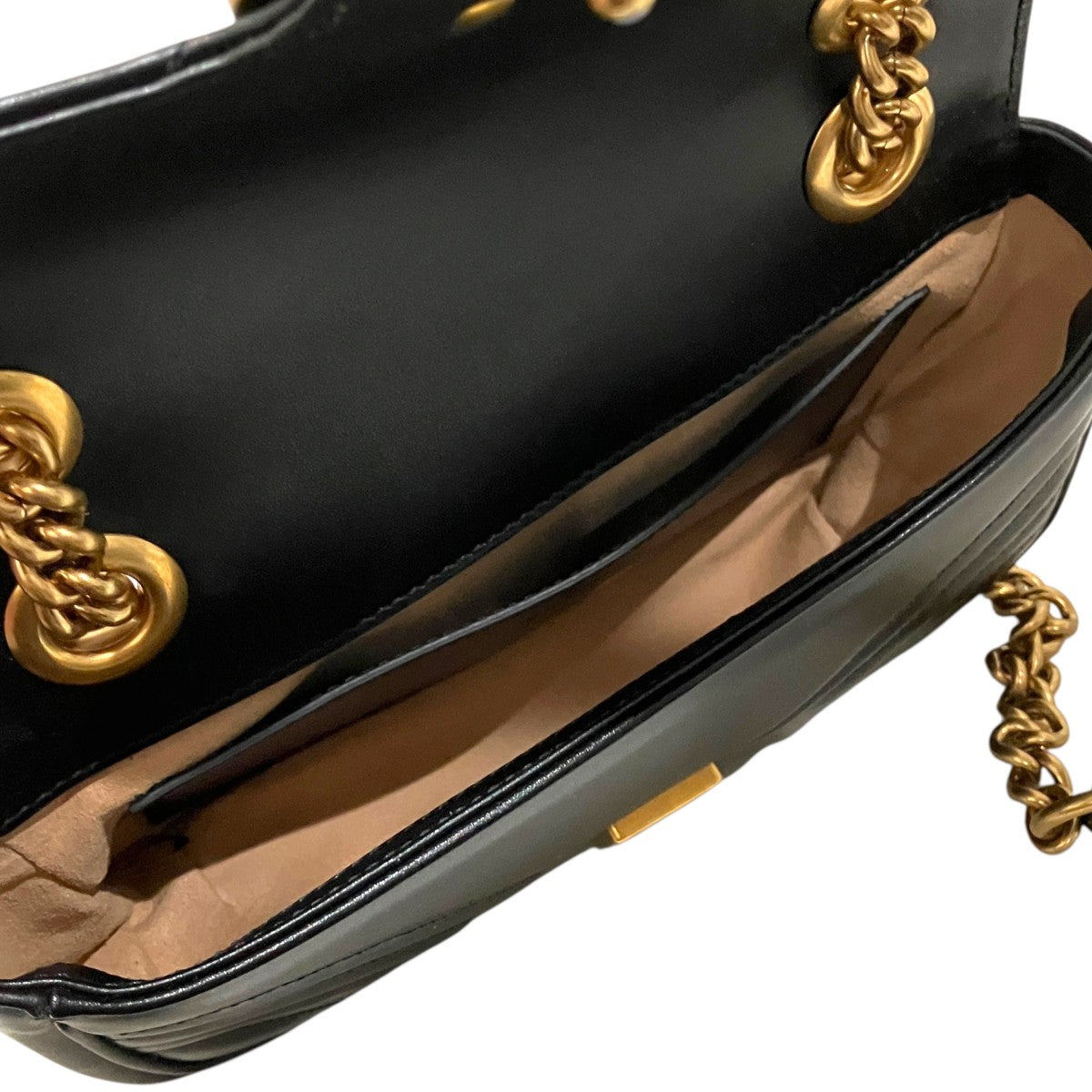 GUCCI 【GGマーモントキルティング・ミニバッグ】ショルダーバッグ446744 古着・中古-7枚目のアイテム画像