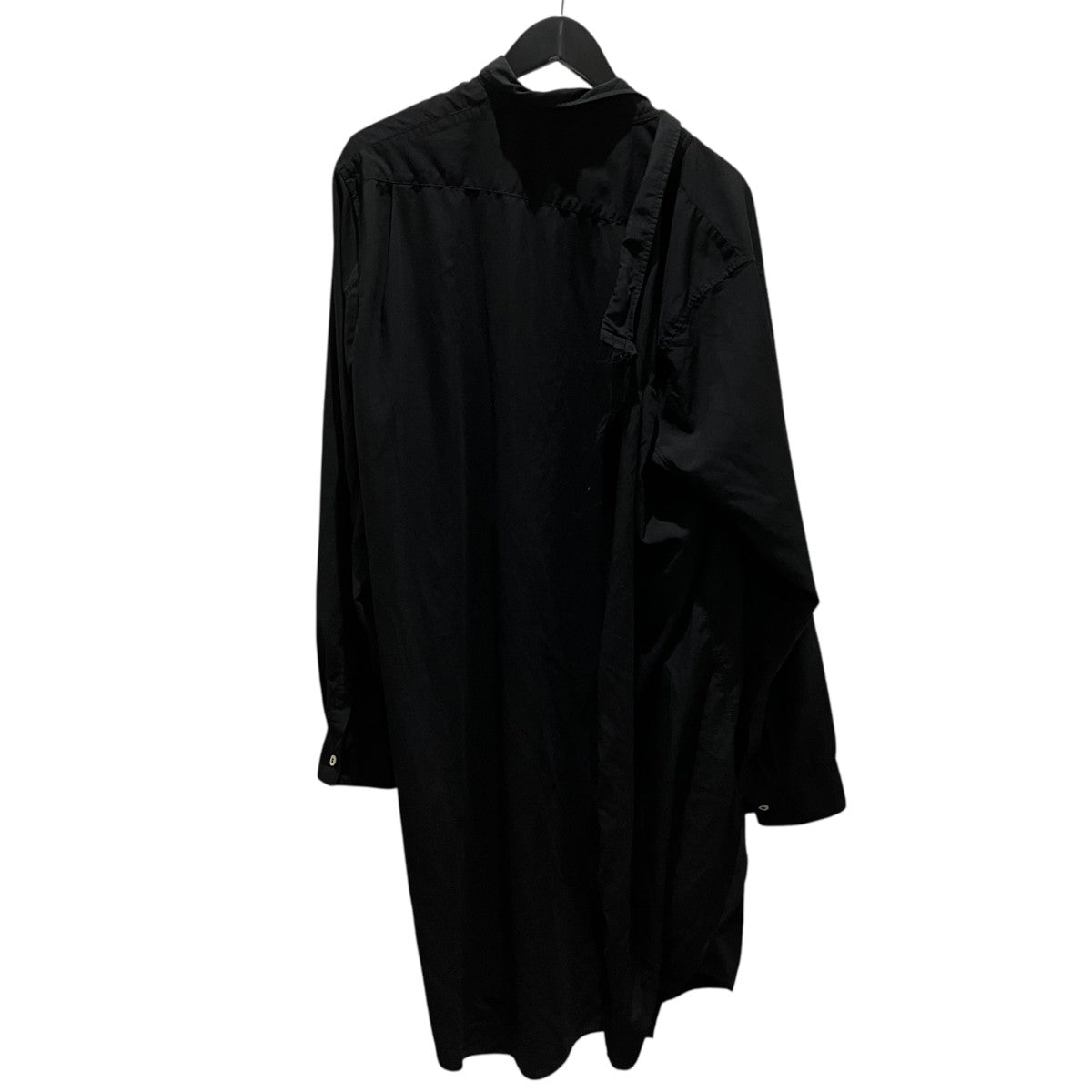 COMME des GARCONS HOMME PLUS 25AW製品染めエステルアシンメトリー巻付シャツPP-B027 古着・中古-2枚目のアイテム画像