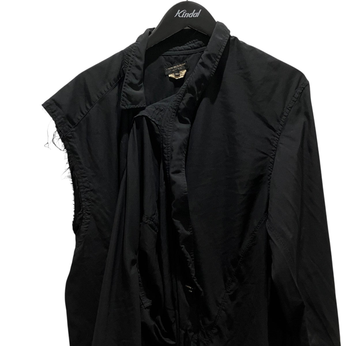 COMME des GARCONS HOMME PLUS 25AW製品染めエステルアシンメトリー巻付シャツPP-B027 古着・中古-3枚目のアイテム画像