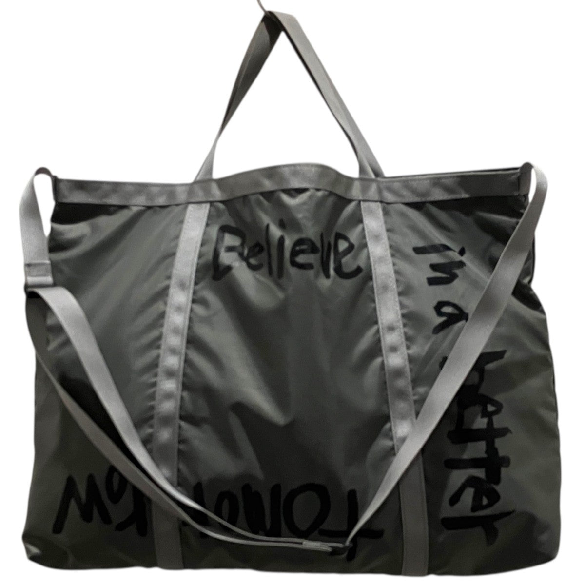 COMME des GARCONS メッセージプリントナイロンバッグOG-K202 古着・中古-1枚目のアイテム画像