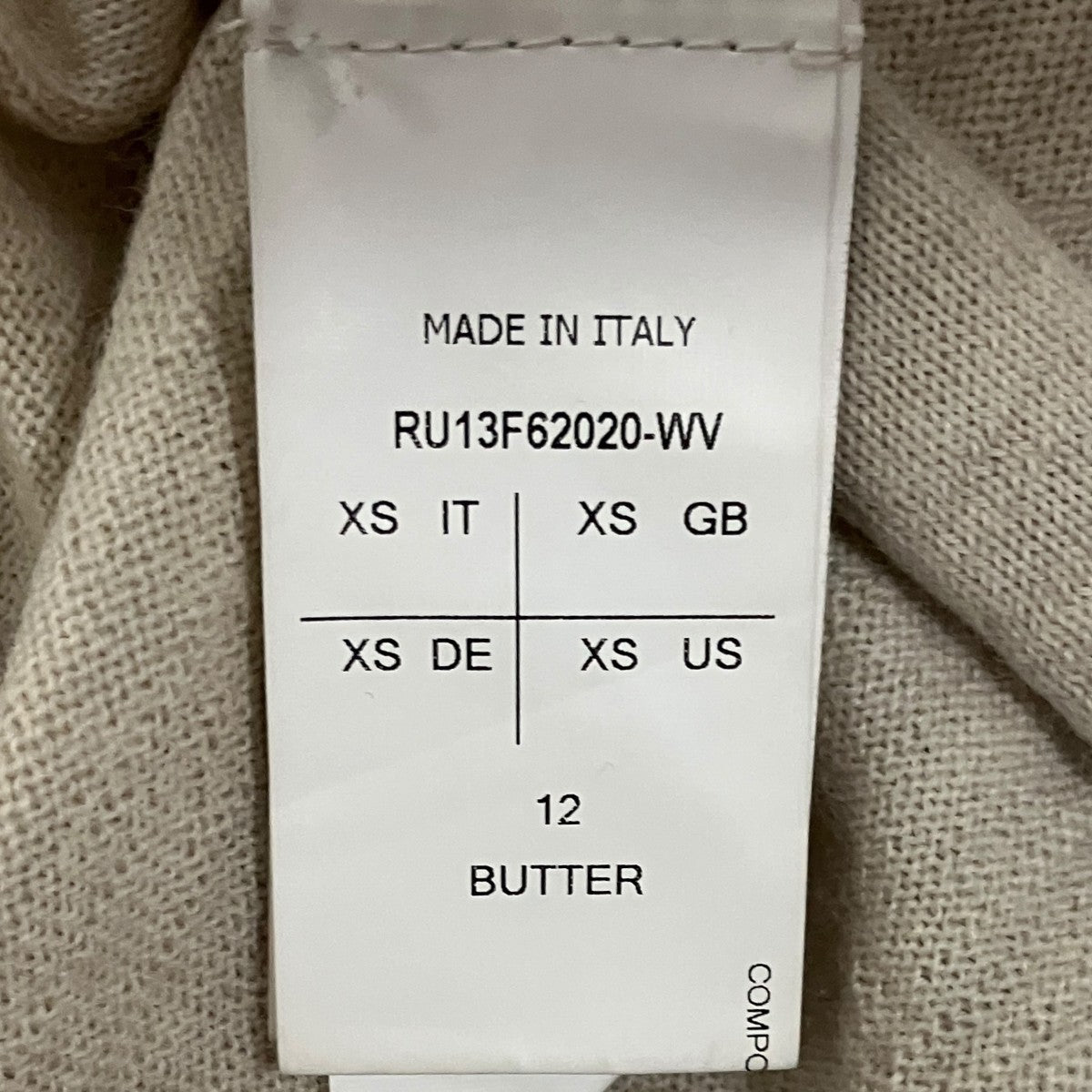 クルーネックニットRU13F62020-WV