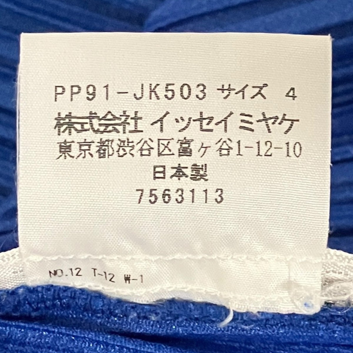 PLEATS PLEASE プリーツ長袖カットソーPP91-JK503 古着・中古-7枚目のアイテム画像
