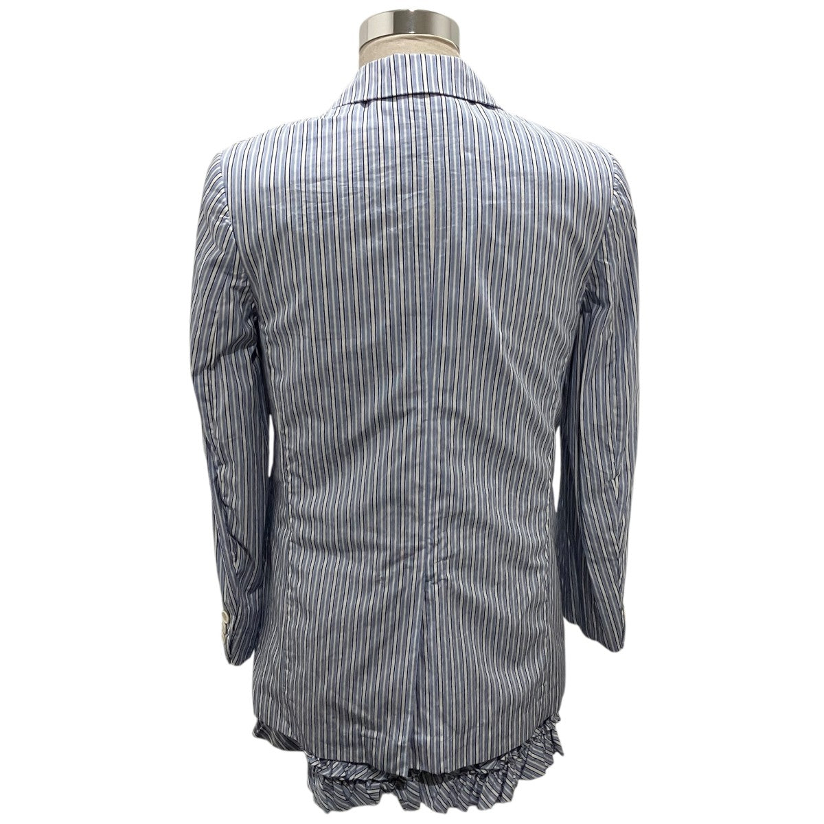 コムデギャルソンコムコム エステルロングジャケット裾ゴム入フリルSサイズ COMME des GARCONS COMME des GARCONS(コムデギャルソン