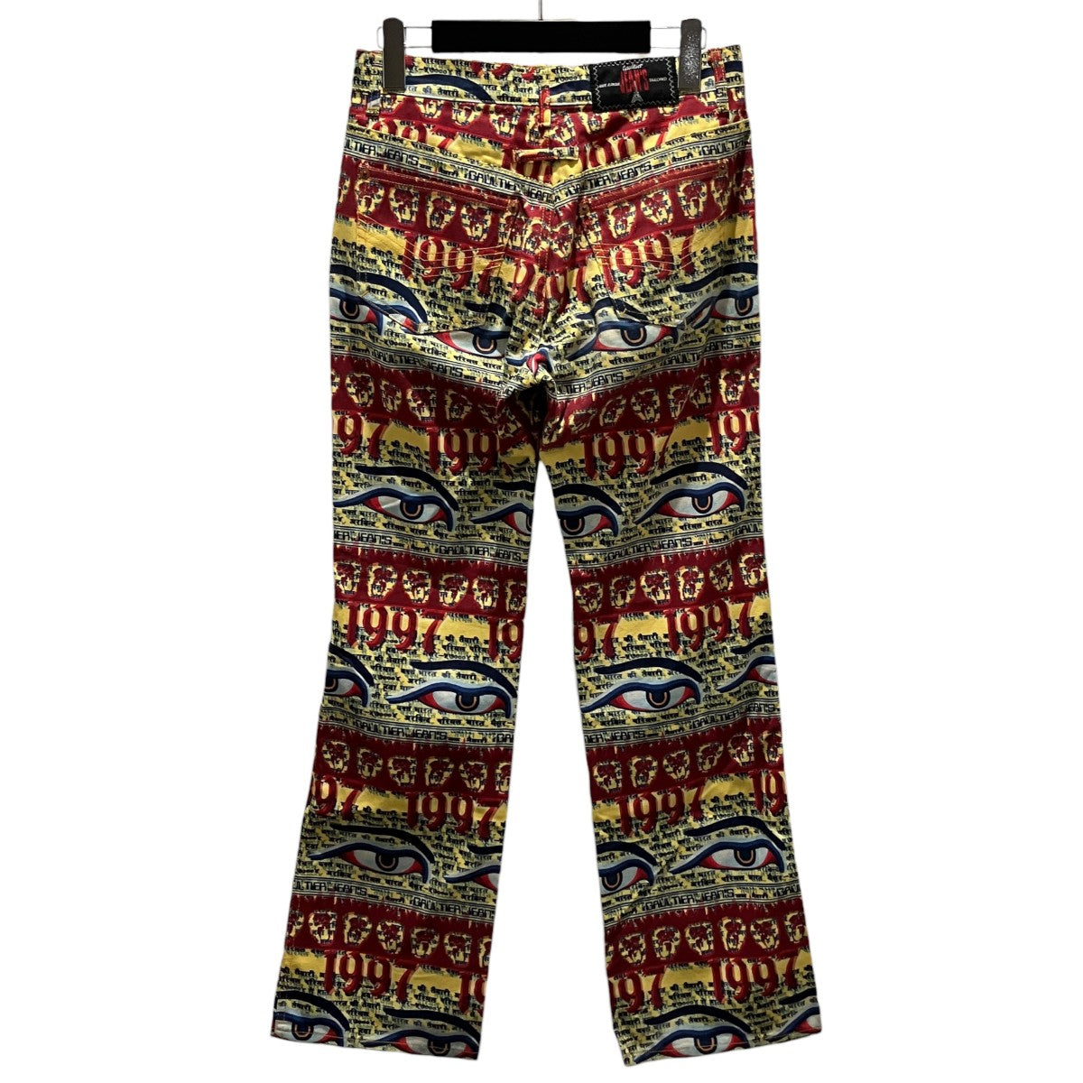 GAULTIER JEANS 総柄デニムパンツ 古着・中古-2枚目のアイテム画像