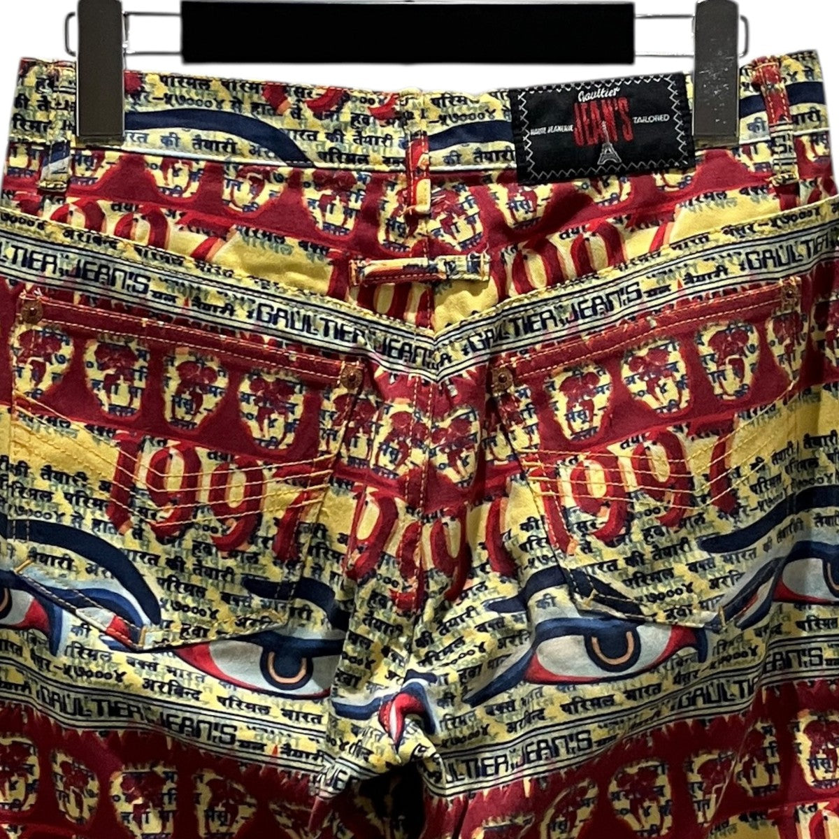 GAULTIER JEANS 総柄デニムパンツ 古着・中古-3枚目のアイテム画像