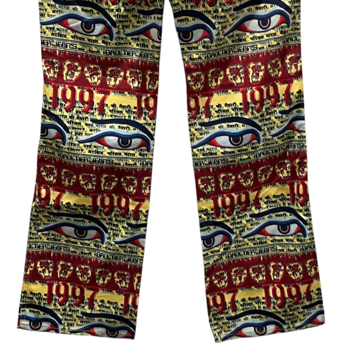 GAULTIER JEANS 総柄デニムパンツ 古着・中古-4枚目のアイテム画像
