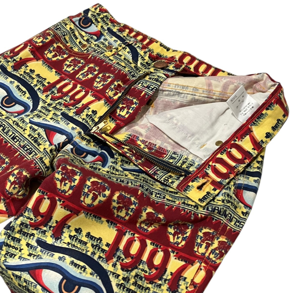 GAULTIER JEANS 総柄デニムパンツ 古着・中古-5枚目のアイテム画像