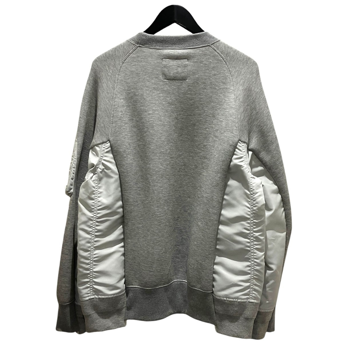 sacai 【Sponge Sweat x Nylon Twill Pullover】ドッキングスウェットSCM-221 古着・中古-2枚目のアイテム画像