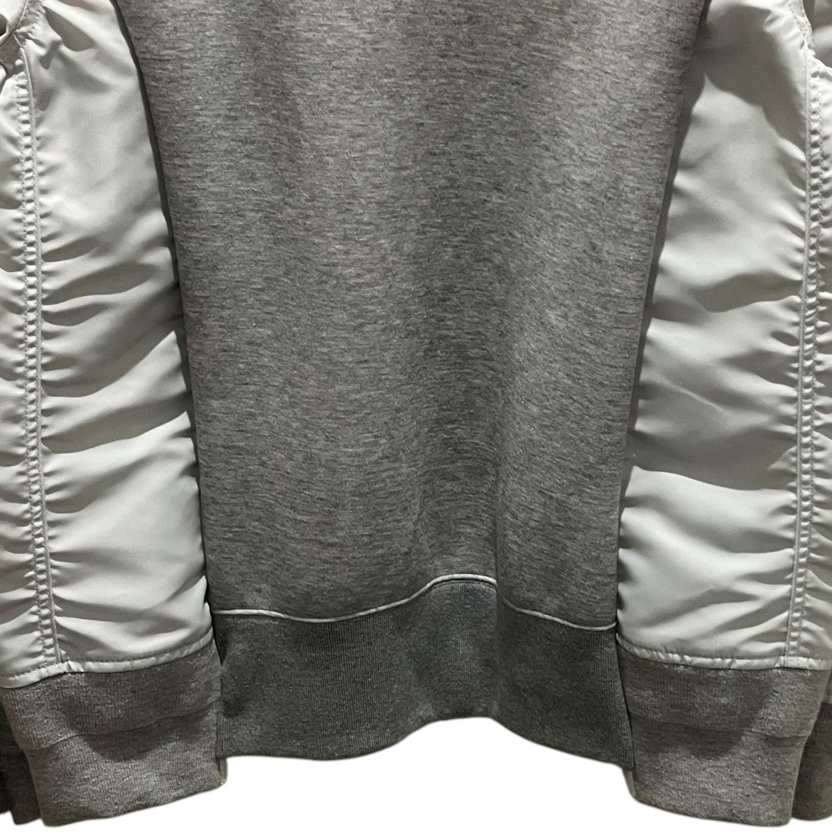 sacai 【Sponge Sweat x Nylon Twill Pullover】ドッキングスウェットSCM-221 古着・中古-4枚目のアイテム画像