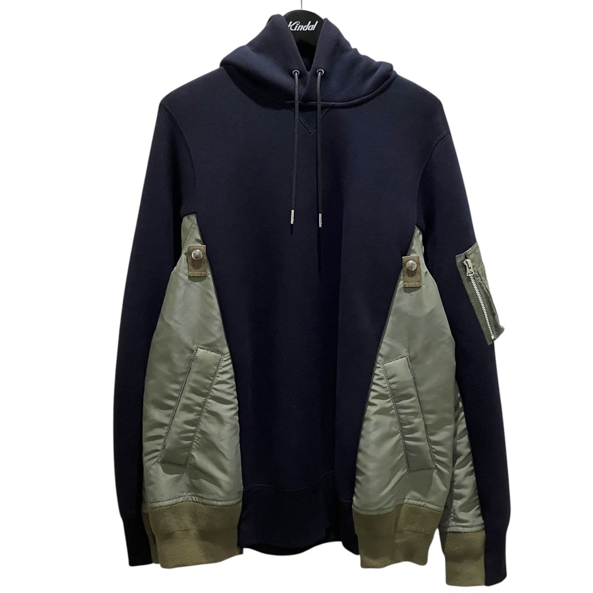 sacai ドッキングパーカーSCM-220 古着・中古-1枚目のアイテム画像