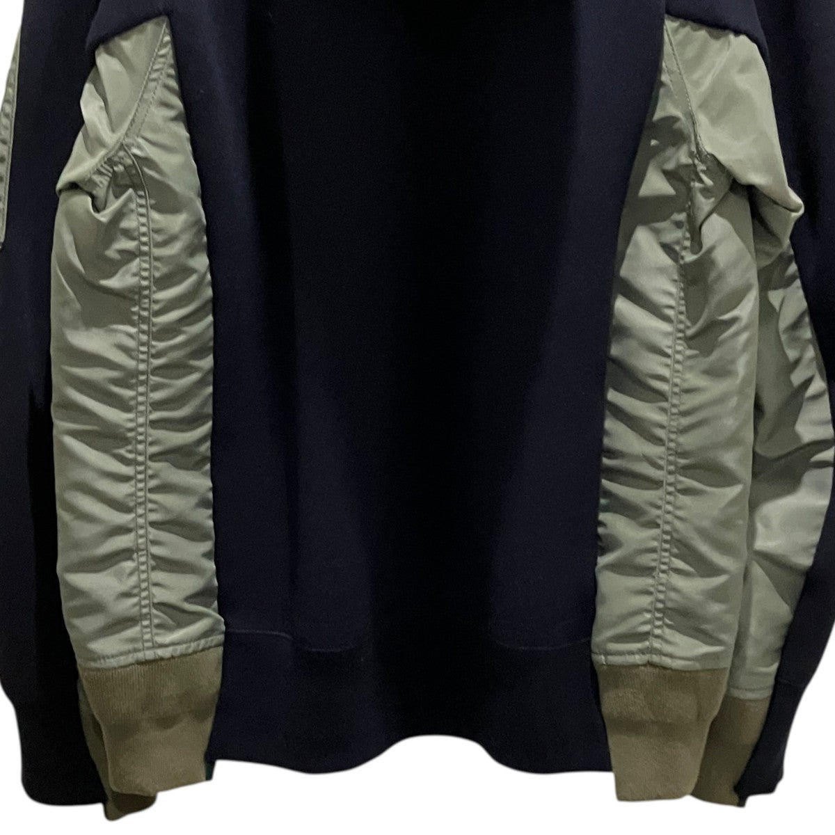 sacai ドッキングパーカーSCM-220 古着・中古-4枚目のアイテム画像