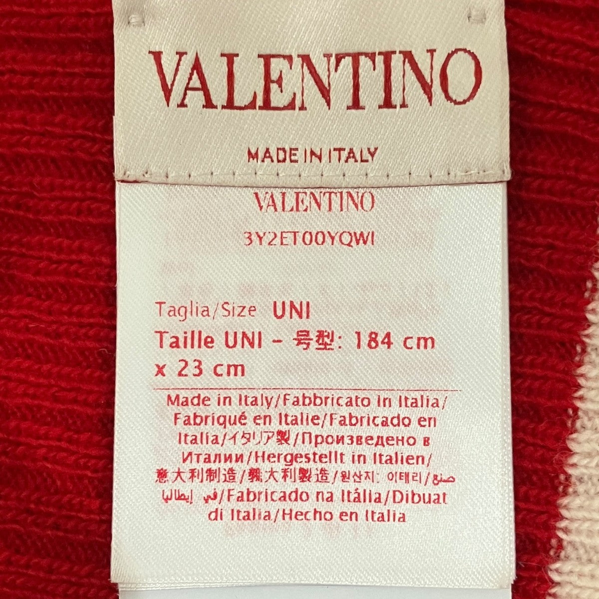 VALENTINO マフラー3Y2ET00YQWI 古着・中古-5枚目のアイテム画像