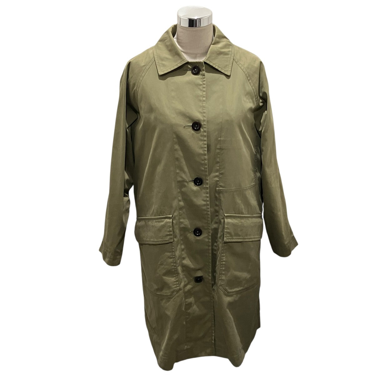 MHL 【WORN COTTON NYLON COAT】ライナー付ステンカラーコート595-4210500 古着・中古-1枚目のアイテム画像