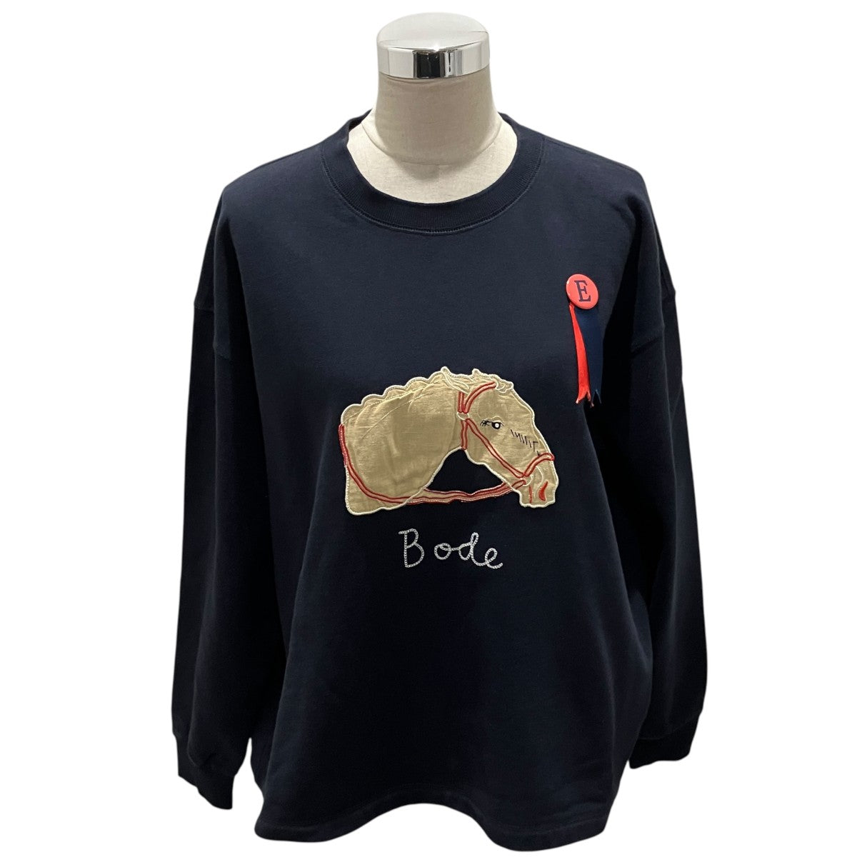 BODE 【PONY APPLIQUE CREWNECK】コットンスウェット 古着・中古-1枚目のアイテム画像