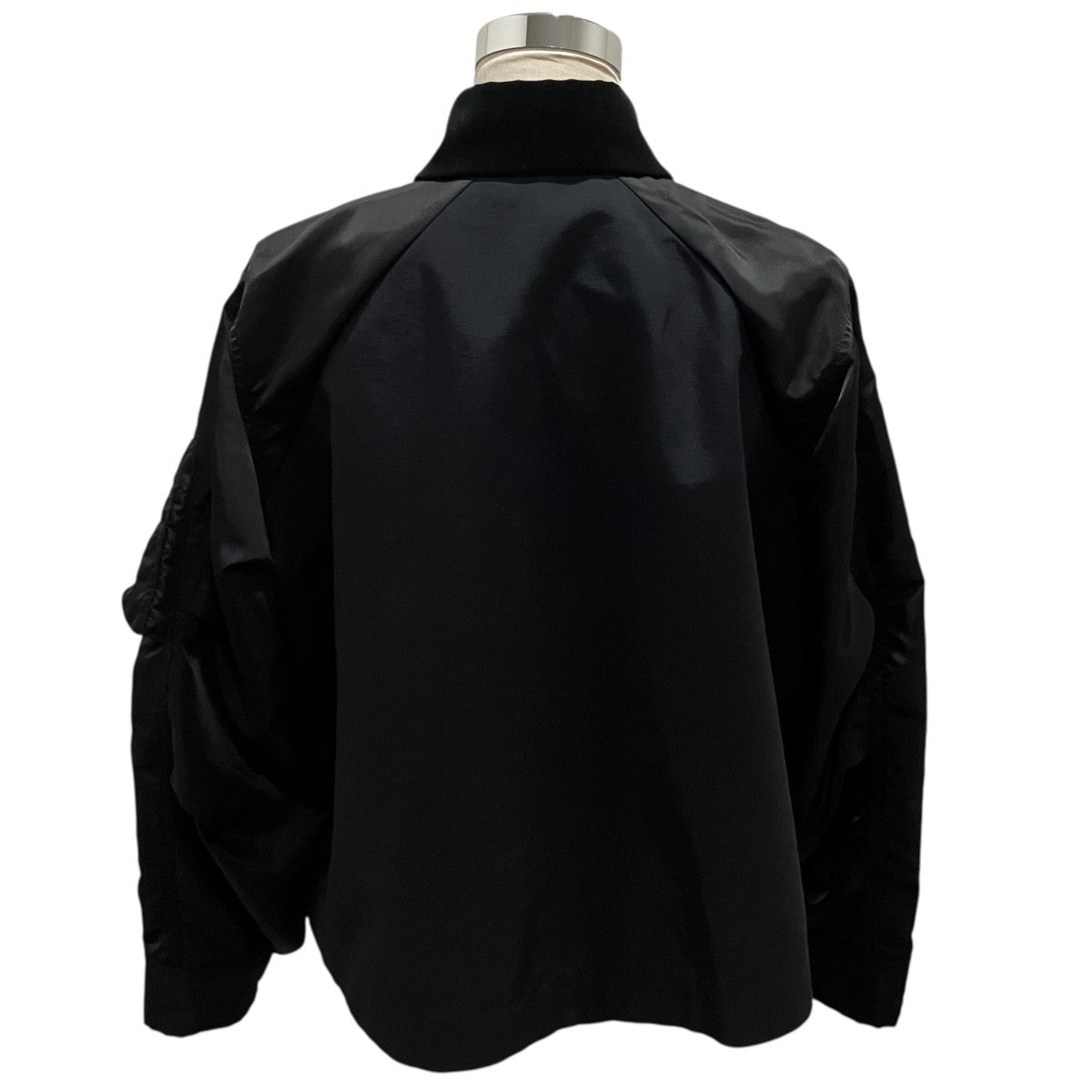 sacai 25AW【Grosgrain Nylon Twill Blouson】ベロア切替ジャケット25−07881 古着・中古-3枚目のアイテム画像