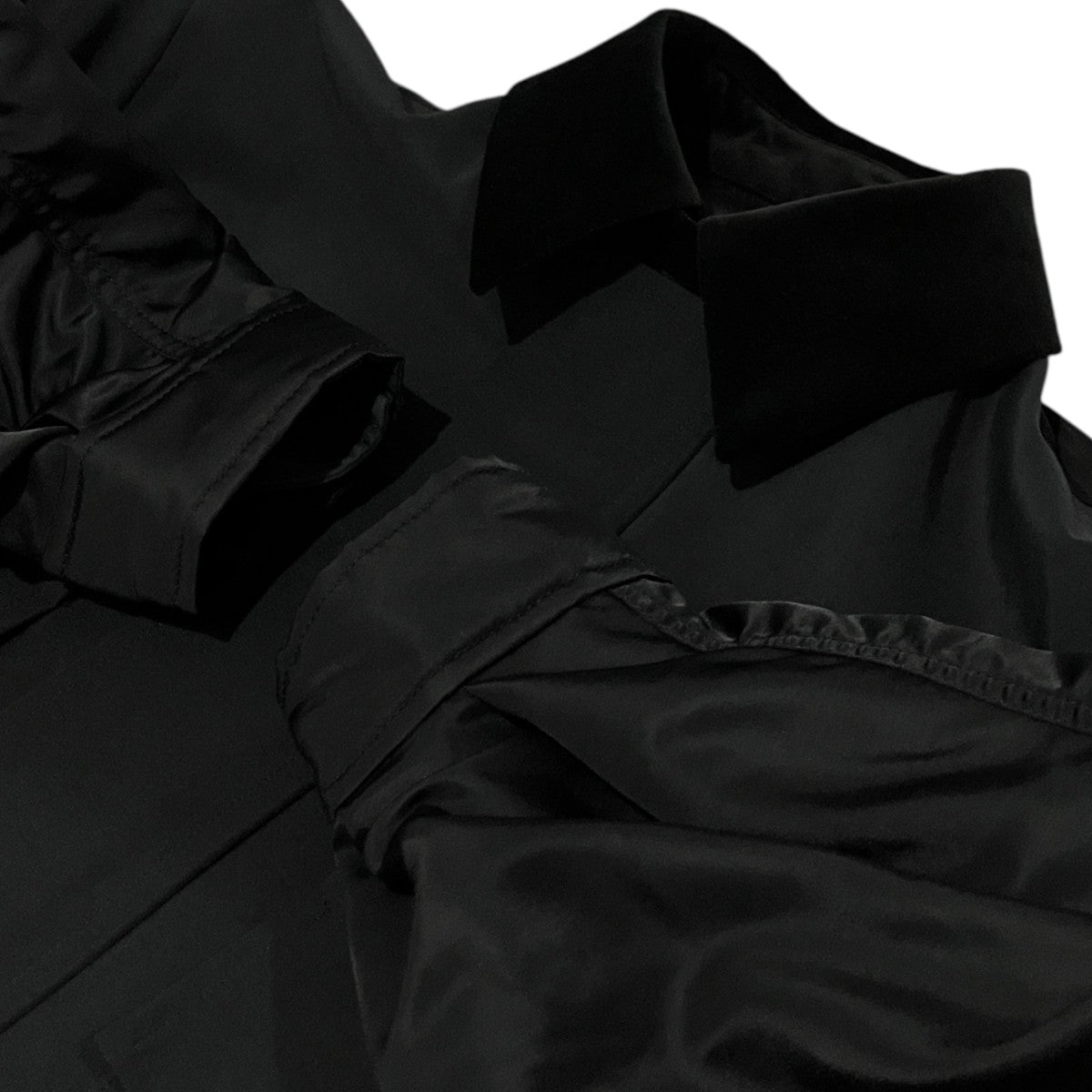 sacai 25AW【Grosgrain Nylon Twill Blouson】ベロア切替ジャケット25−07881 古着・中古-6枚目のアイテム画像
