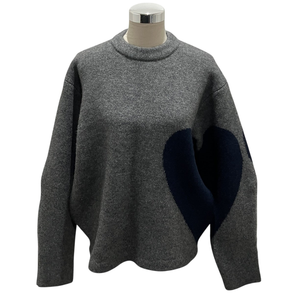 NKNIT 【ハートパターンニット】厚手ニットNKINT23AW-N36 古着・中古-1枚目のアイテム画像