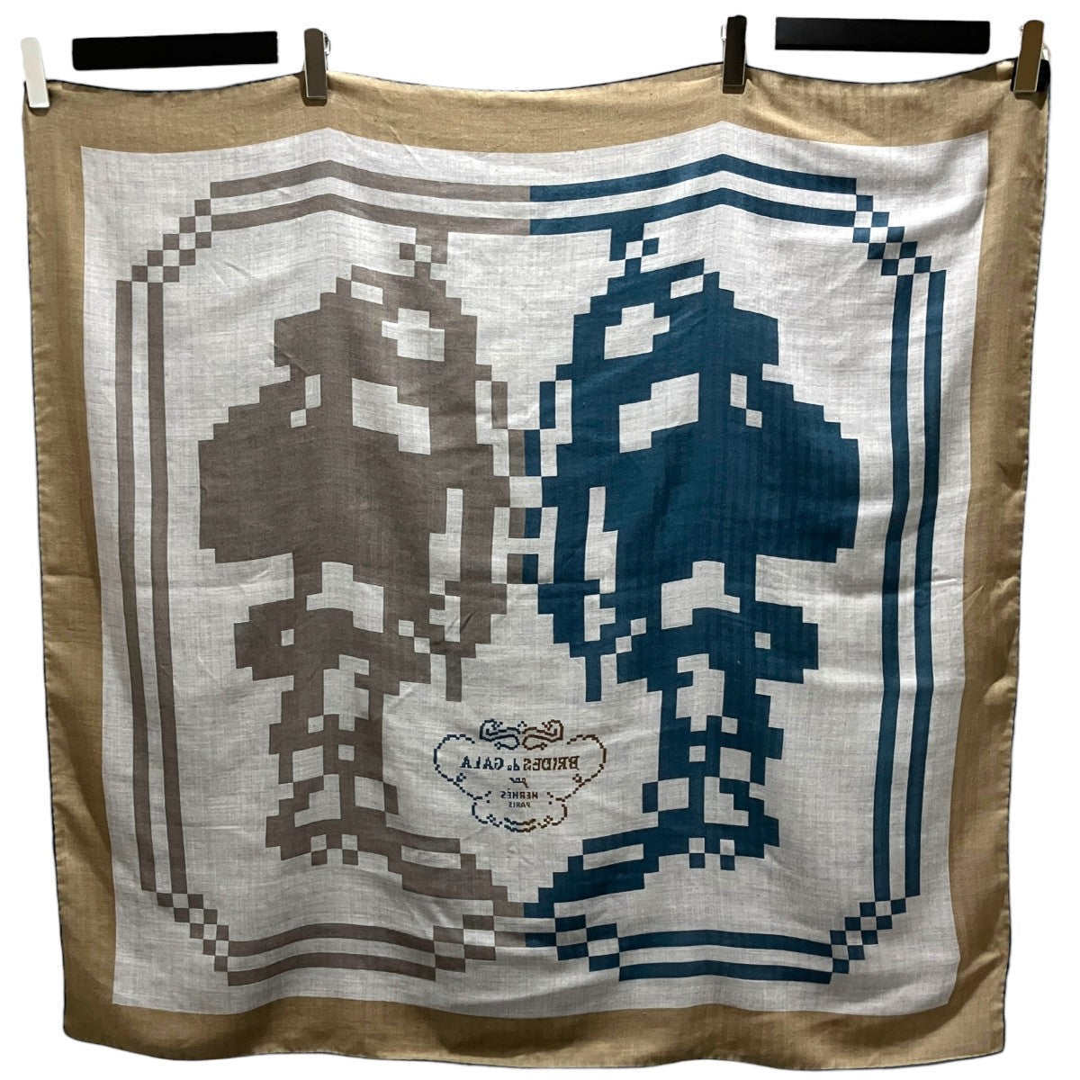 HERMES 【カレH100 ブリッド ドゥ ガラ ピクセル】カシシルストール 古着・中古-2枚目のアイテム画像