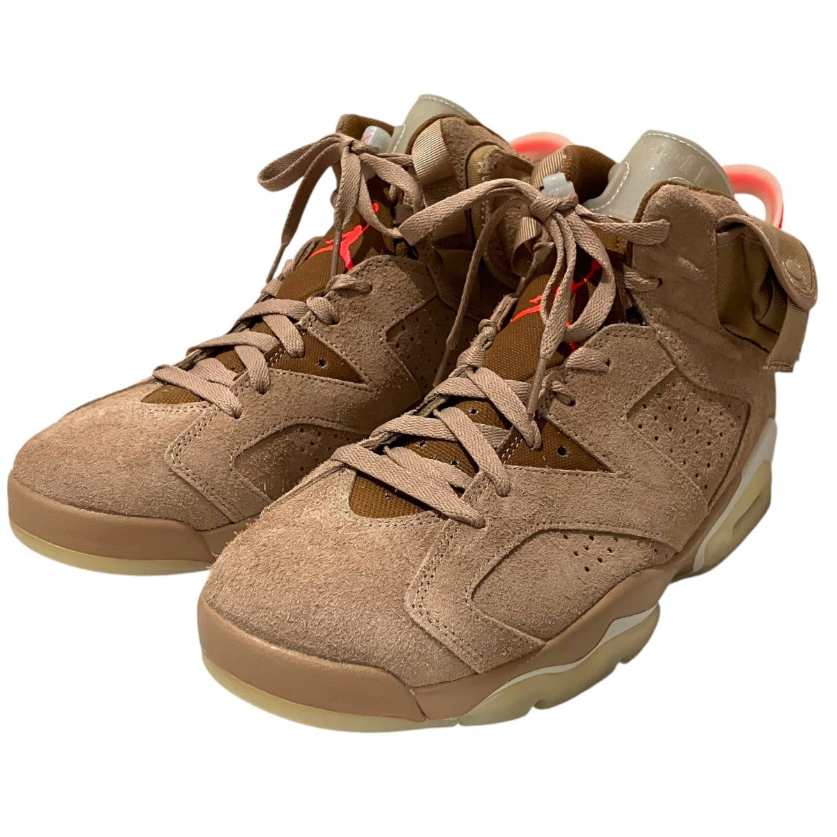 NIKE×TRAVIS SCOTT 【AIR JORDAN 6 RETRO SP】スエードスニーカーDH0690-200 古着・中古-1枚目のアイテム画像