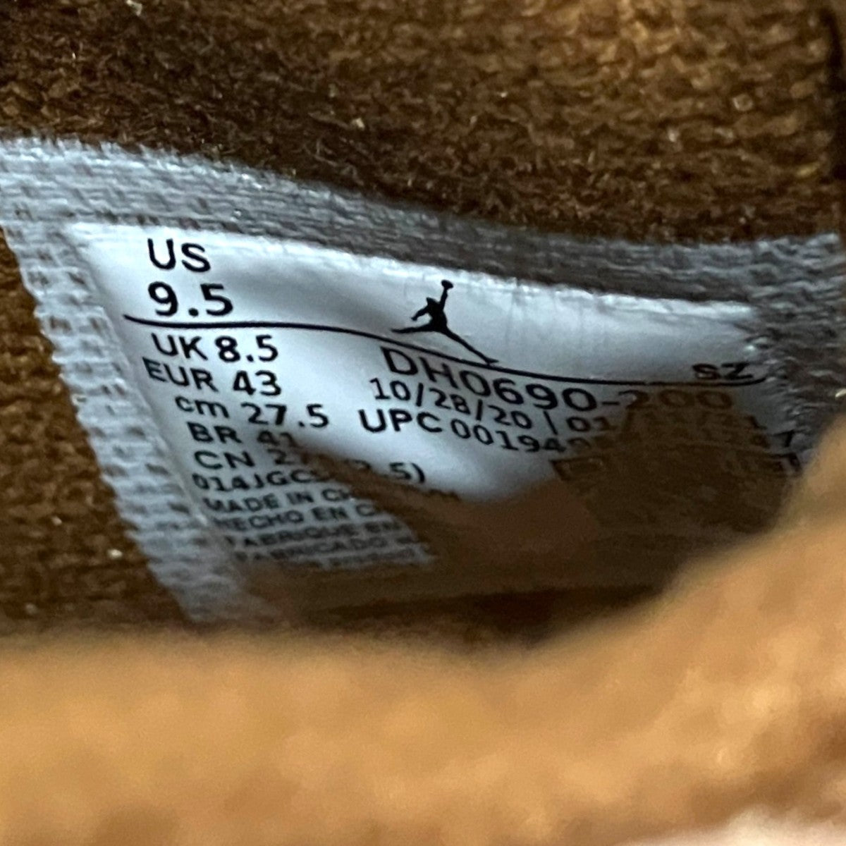 NIKE×TRAVIS SCOTT 【AIR JORDAN 6 RETRO SP】スエードスニーカーDH0690-200 古着・中古-10枚目のアイテム画像