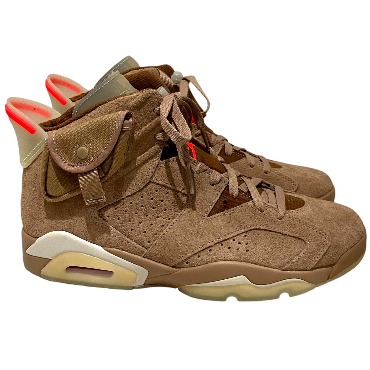 NIKE×TRAVIS SCOTT 【AIR JORDAN 6 RETRO SP】スエードスニーカーDH0690-200 古着・中古-4枚目のアイテム画像