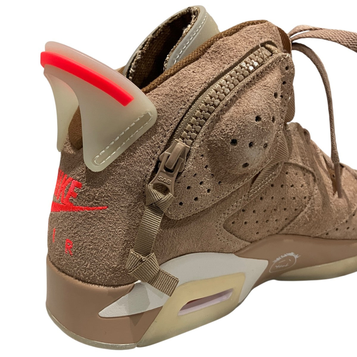NIKE×TRAVIS SCOTT 【AIR JORDAN 6 RETRO SP】スエードスニーカーDH0690-200 古着・中古-6枚目のアイテム画像