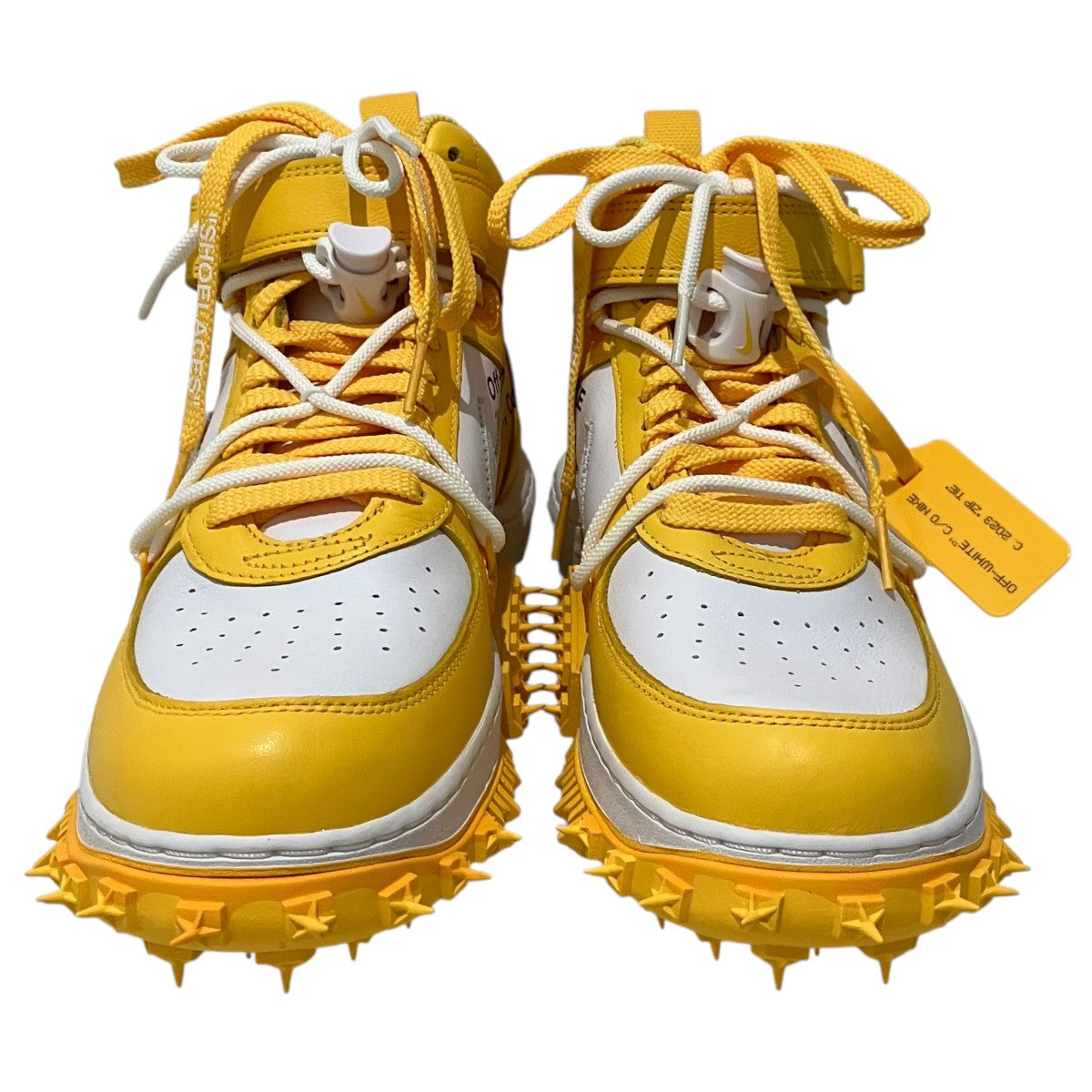 NIKE×OFFWHITE 【AIR FORCE 1 MID SP LTHR】ミッドカットスニーカーDR0500-101 古着・中古-2枚目のアイテム画像