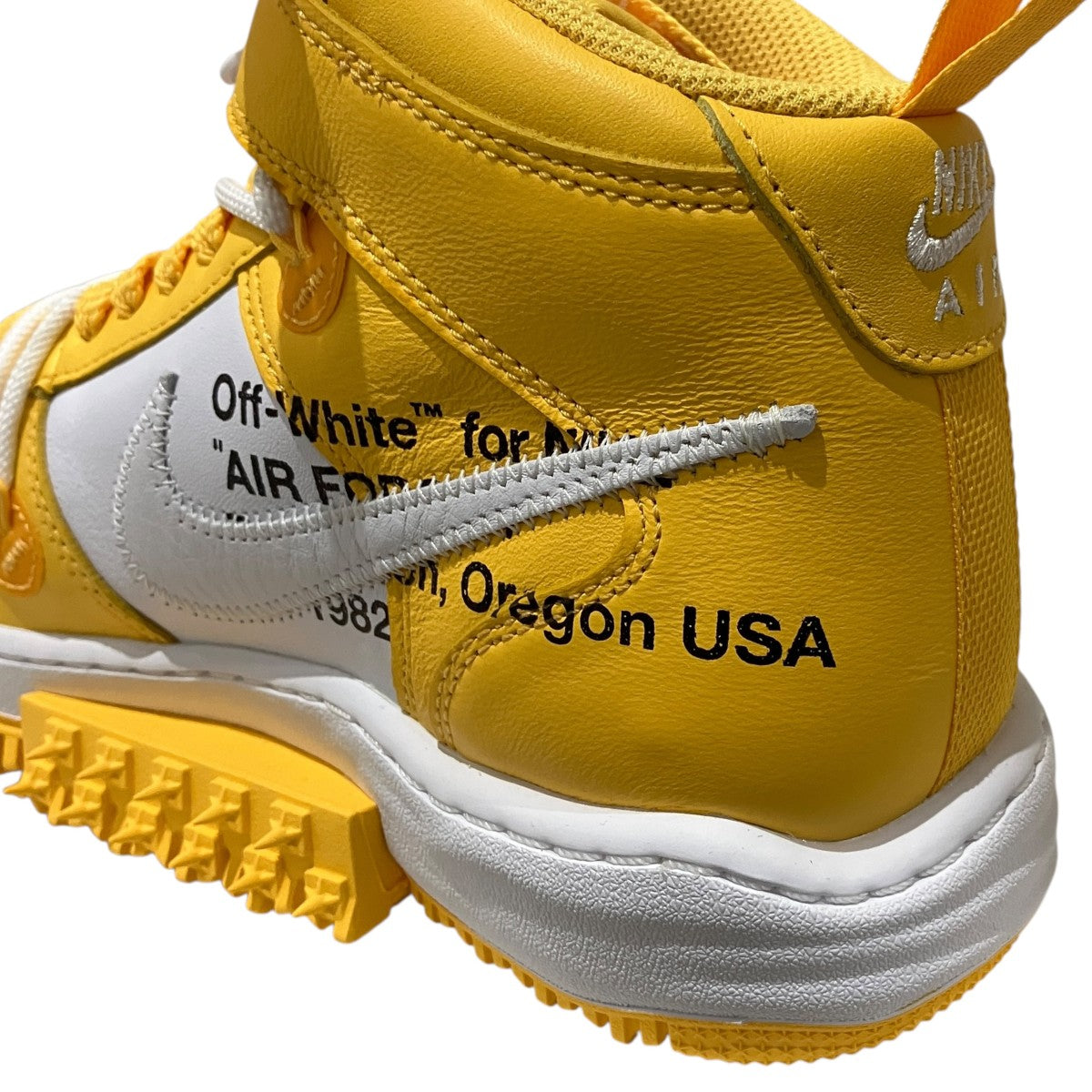 NIKE×OFFWHITE 【AIR FORCE 1 MID SP LTHR】ミッドカットスニーカーDR0500-101 古着・中古-6枚目のアイテム画像