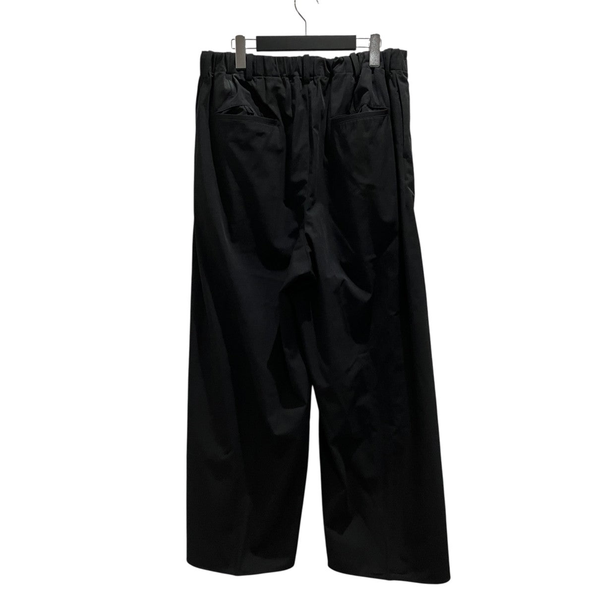 26SS【Draping Crotch Box Pleats 1Tuck Trousers】ワイドパンツN-26S-055