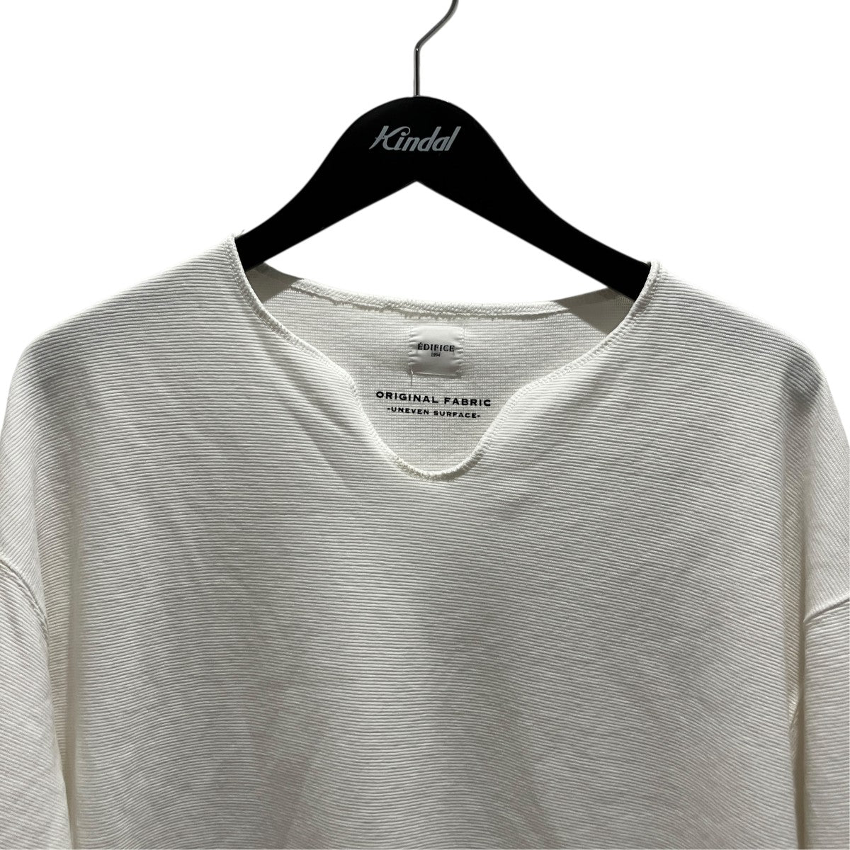スパン フライス キーネック Tシャツ26-071-300-9380-1-0