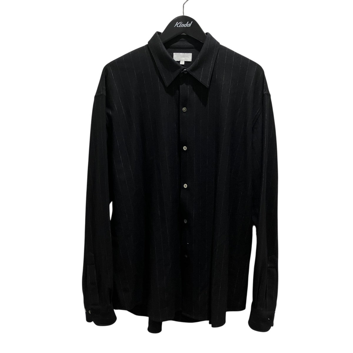 【36G Wool Stripe Ideal Shirt】ストライプウールシャツKM25A-044